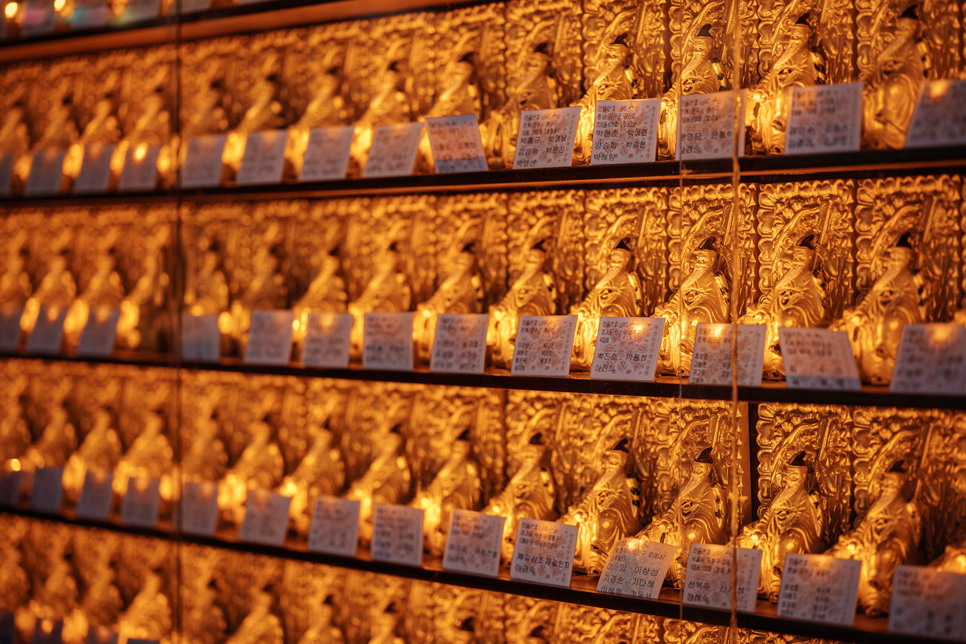 Maisan, South Korea - 10 MAY 2020: Tapsa Temple's is unique among all Korea's temples. The notable feature here are hundreds of rock cones built by a single monk, Yi Gap Yong, with no mechanical assistance or support.