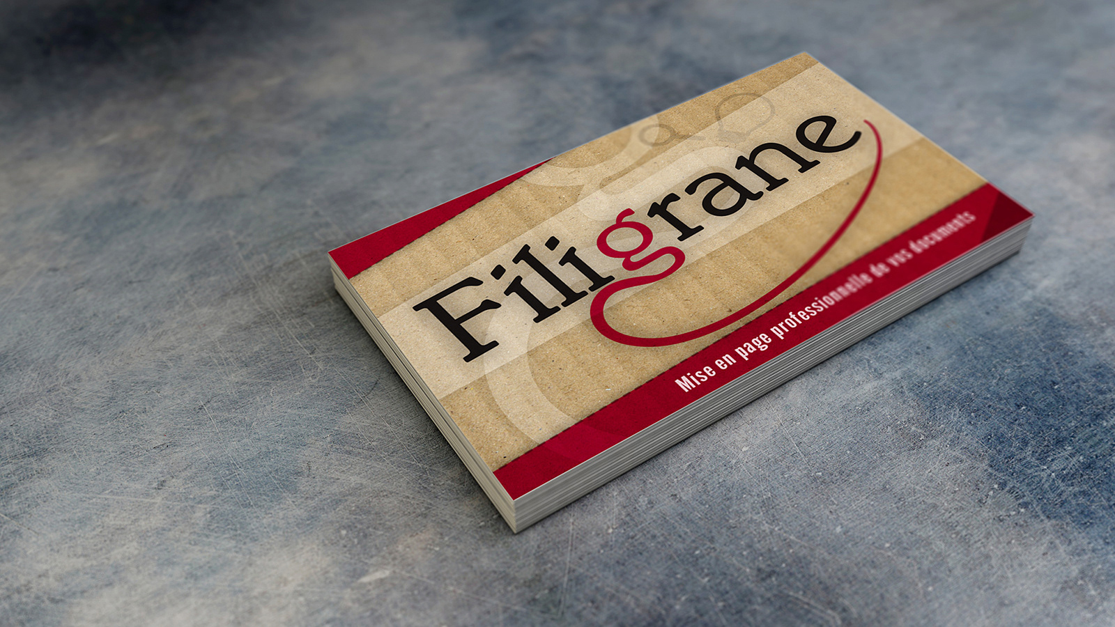 Cartes de visite Filigrane 2015.
