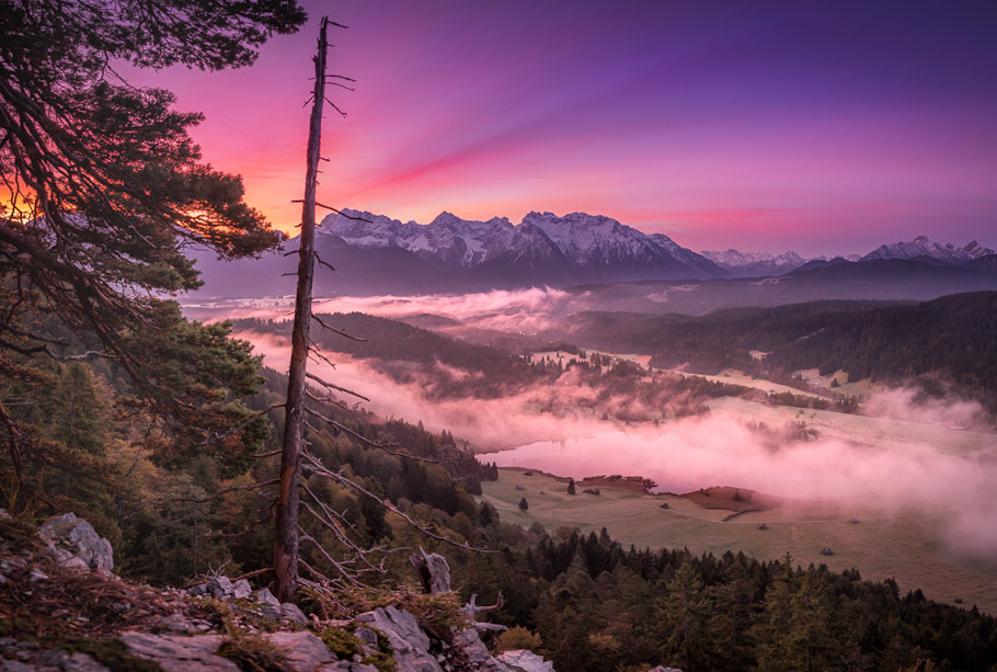 Wonderfull Morning on Lake Geroldsee, Bavaria Alps