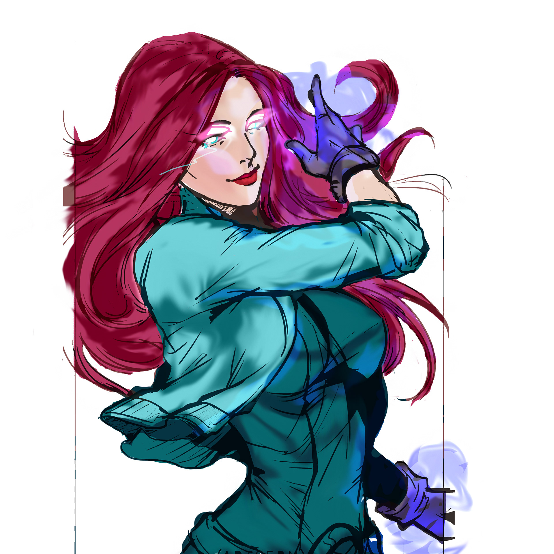 Coloring Example (initial sketch not mine)