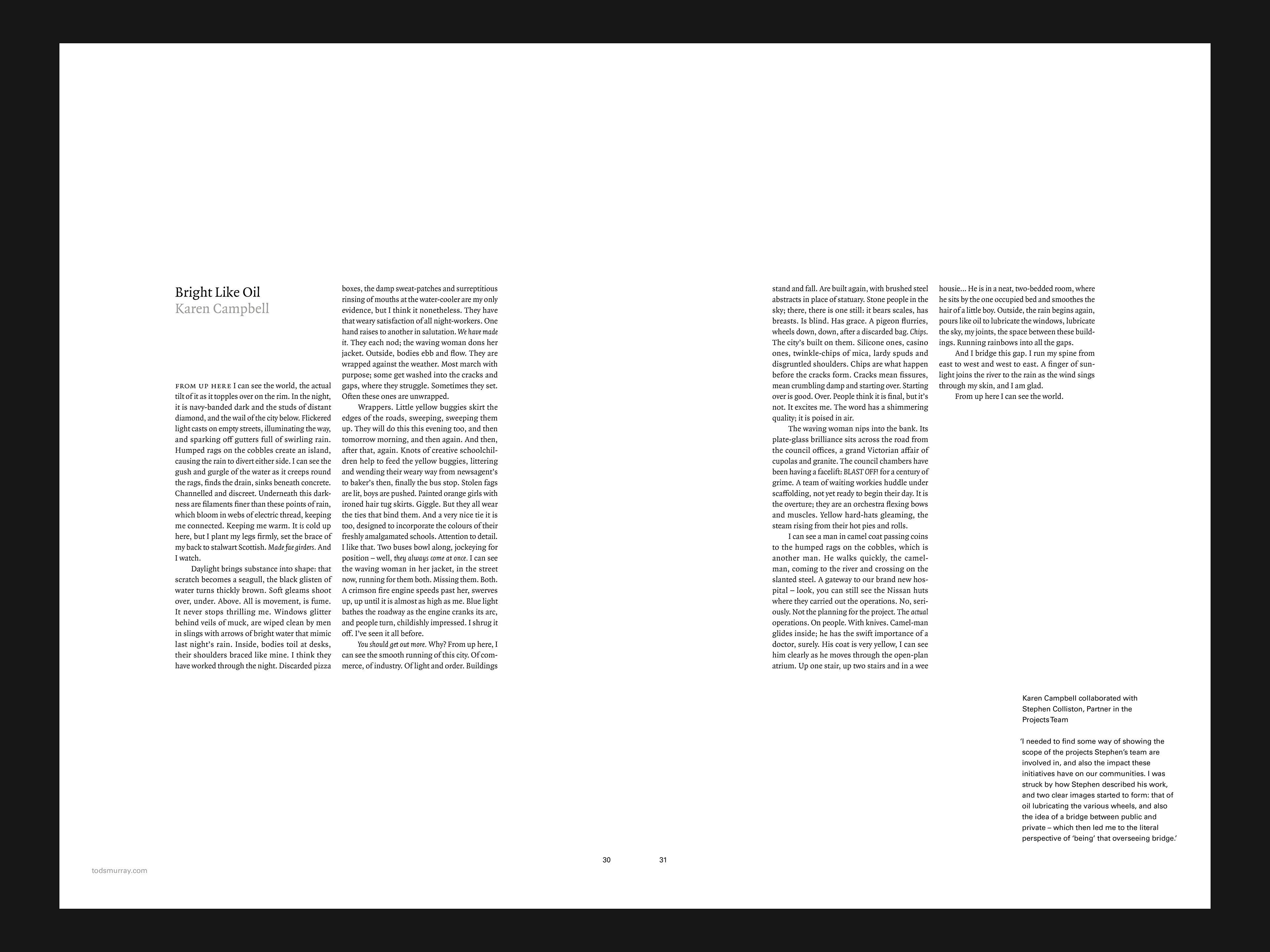 Lawyer brochure copy spread