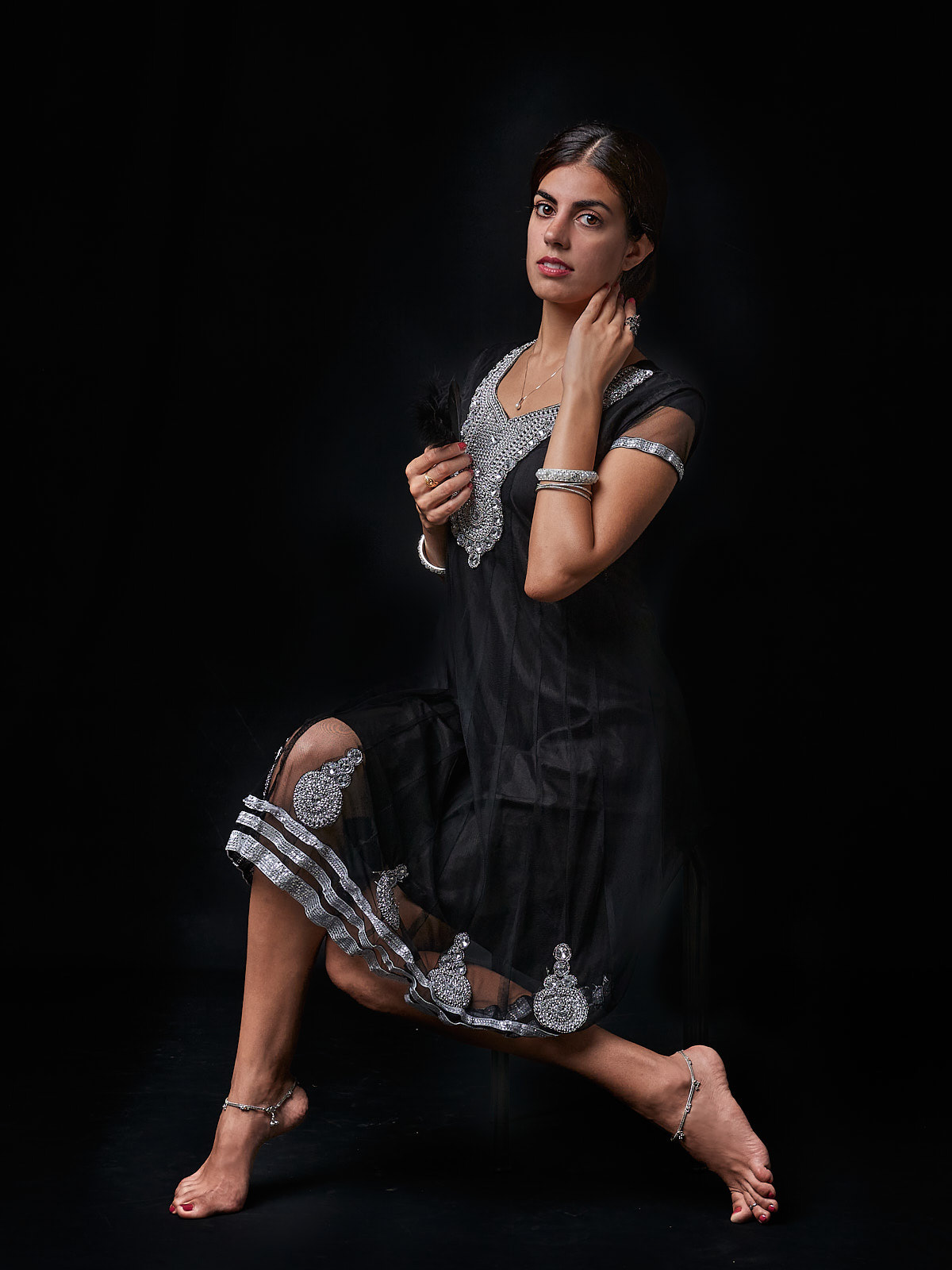Jacint Guiteras Portfolio - Sarisha in hindu dress