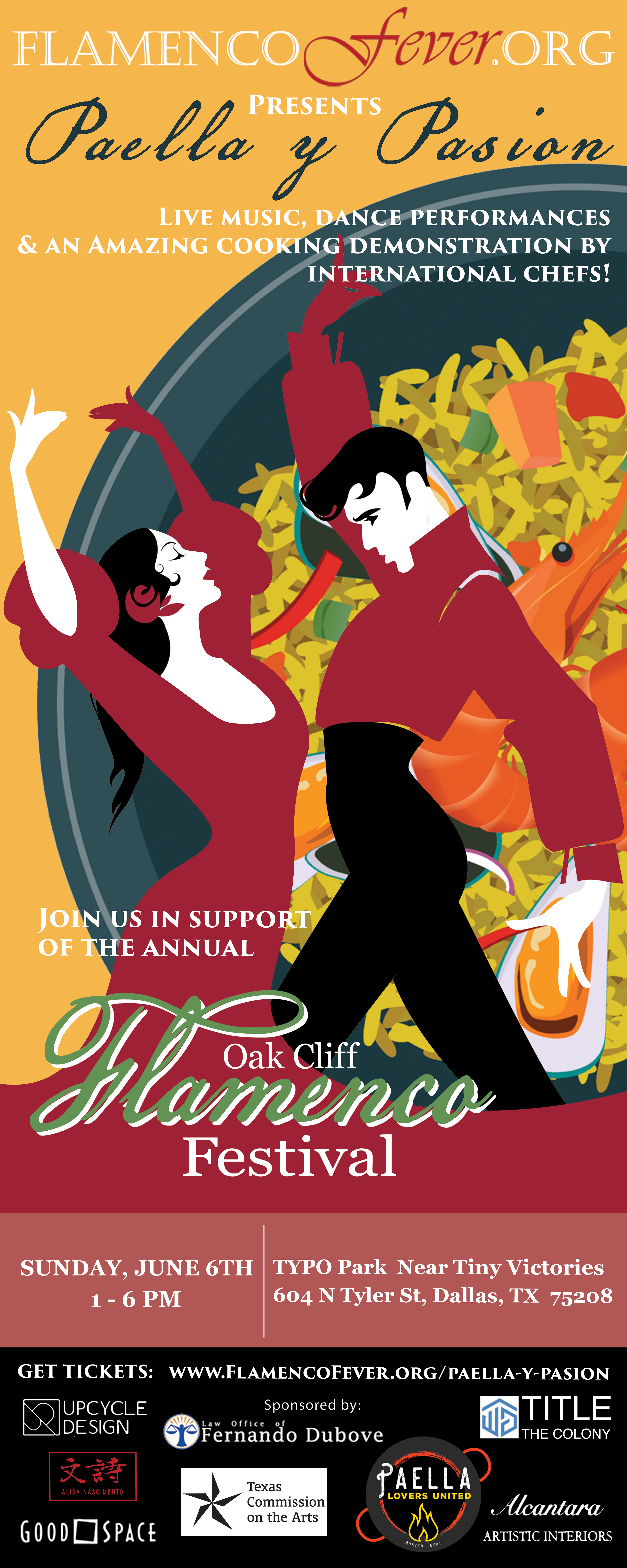 Paella y Pasion retractable banner, 32"x80", 2021
