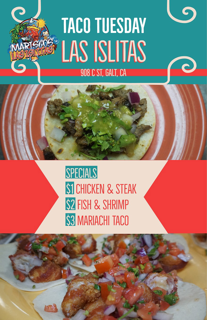 Las Islitas Mariscos Flyer Design 1