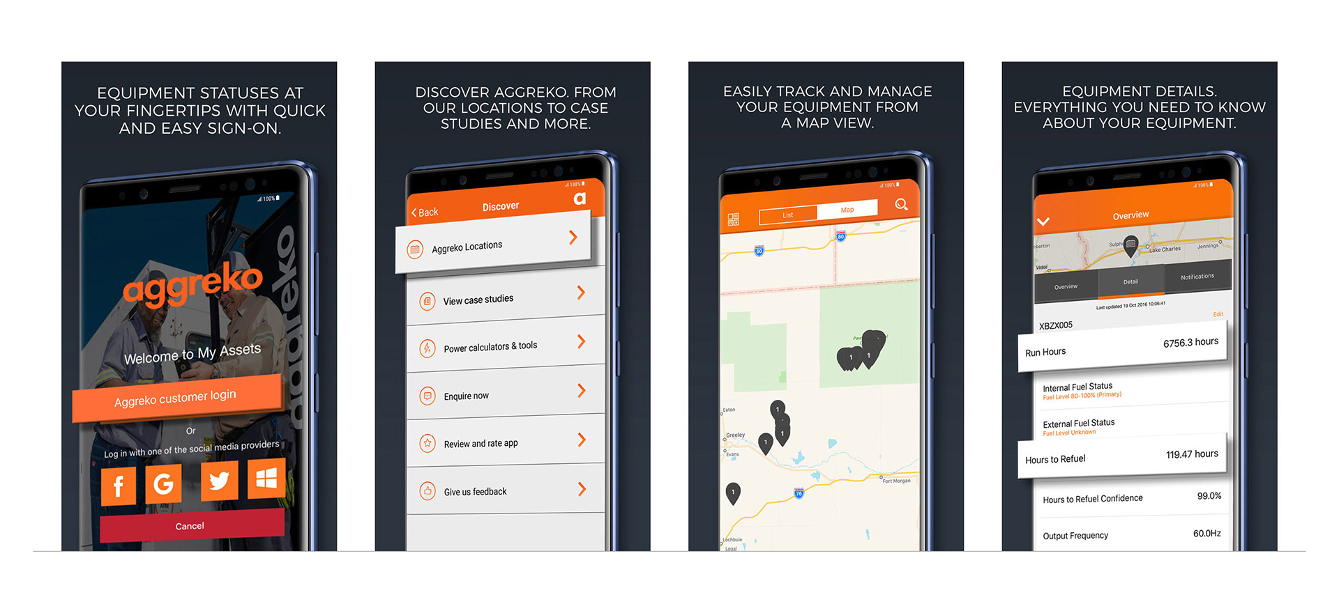 Aggreko Remote Monitoring (ARM) app.