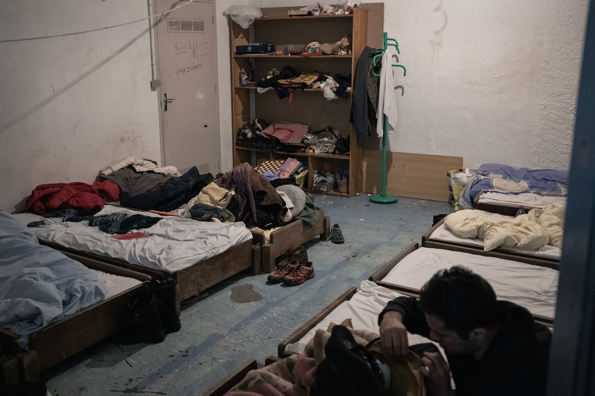 Une des chambres du Refuge, qui permet d'acceuillir une trentaine de personnes.