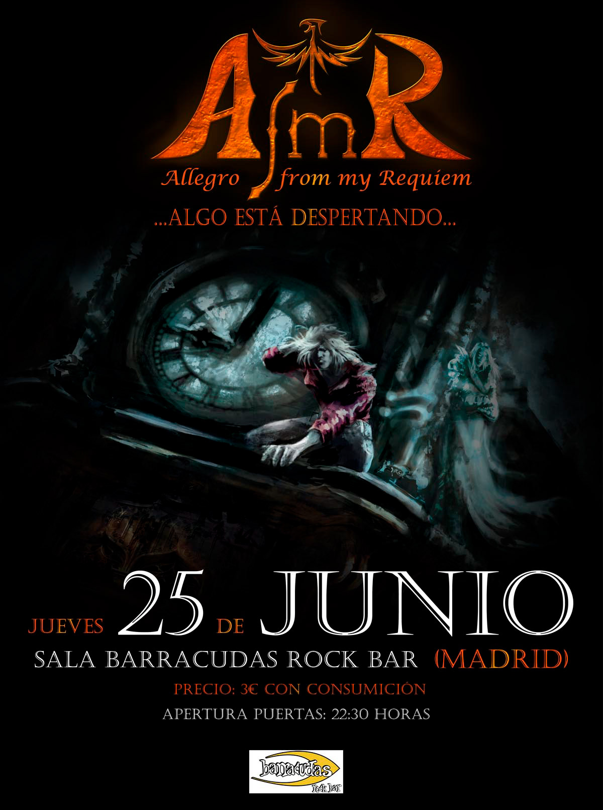 Cartel concierto banda AFMR