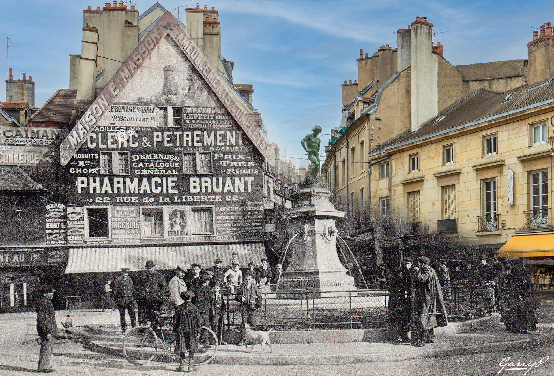 Place Francois Rude, le Bareuzai, Dijon