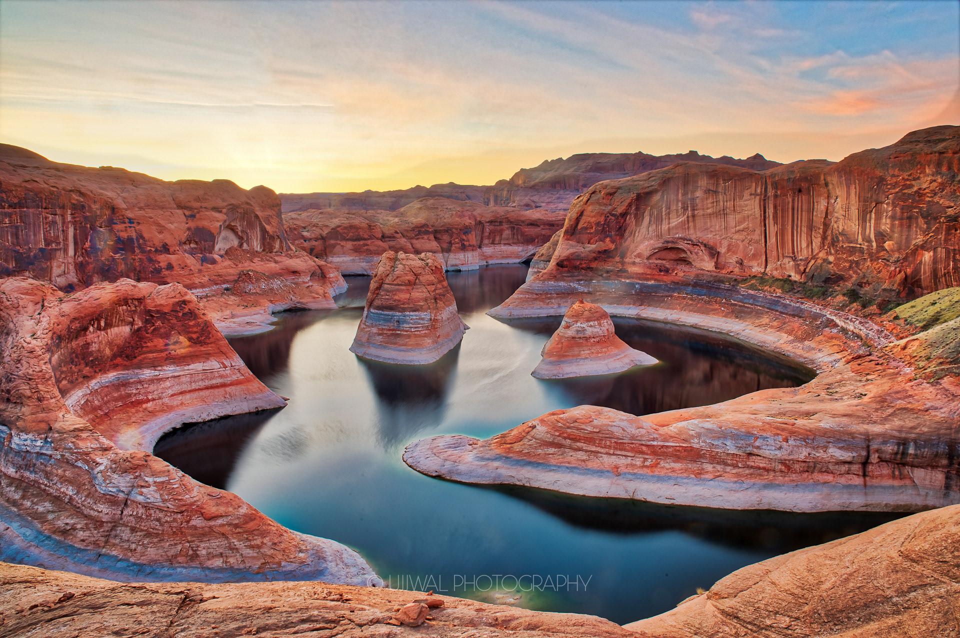 Incredible view of Reflection Canyon in Arizona USA