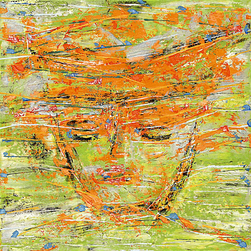 HEADLINE NO.1 oil on canvas, 20 by 20 inches, 2007,HERMANN LEDERLE