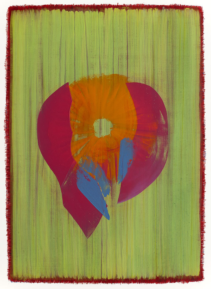COLORBLOTS 5 oil on paper, 30 by 22 inches, 2013,HERMANN LEDERLE