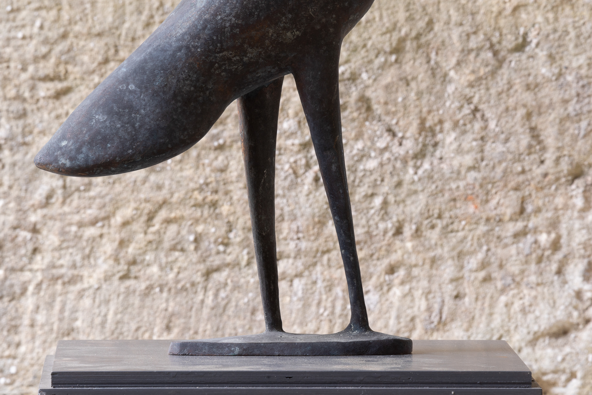 »Stehender langbeiniger Vogel, VII.« von Heinz Theuerjahr