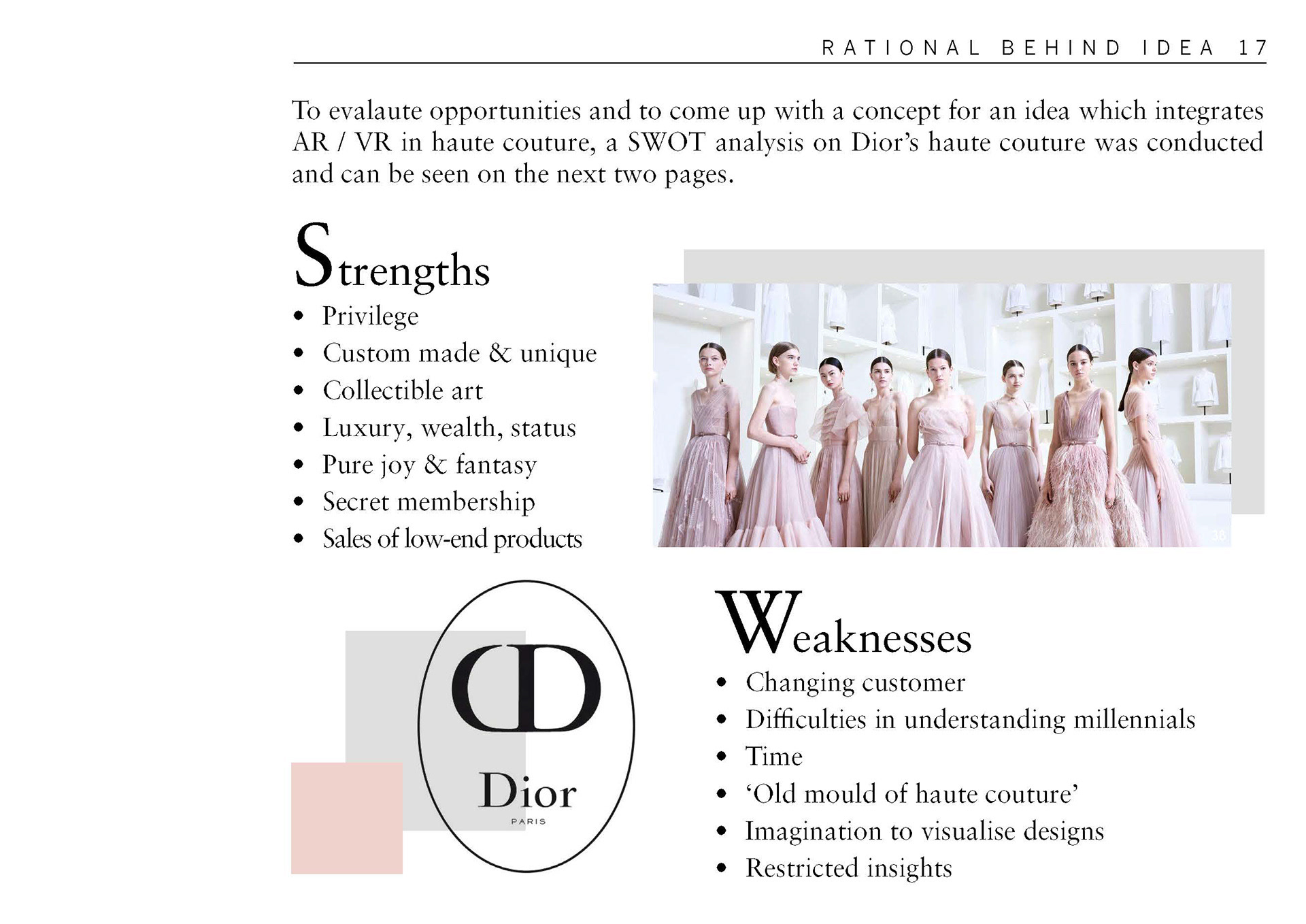 Dior SWOT Analysis [classic]