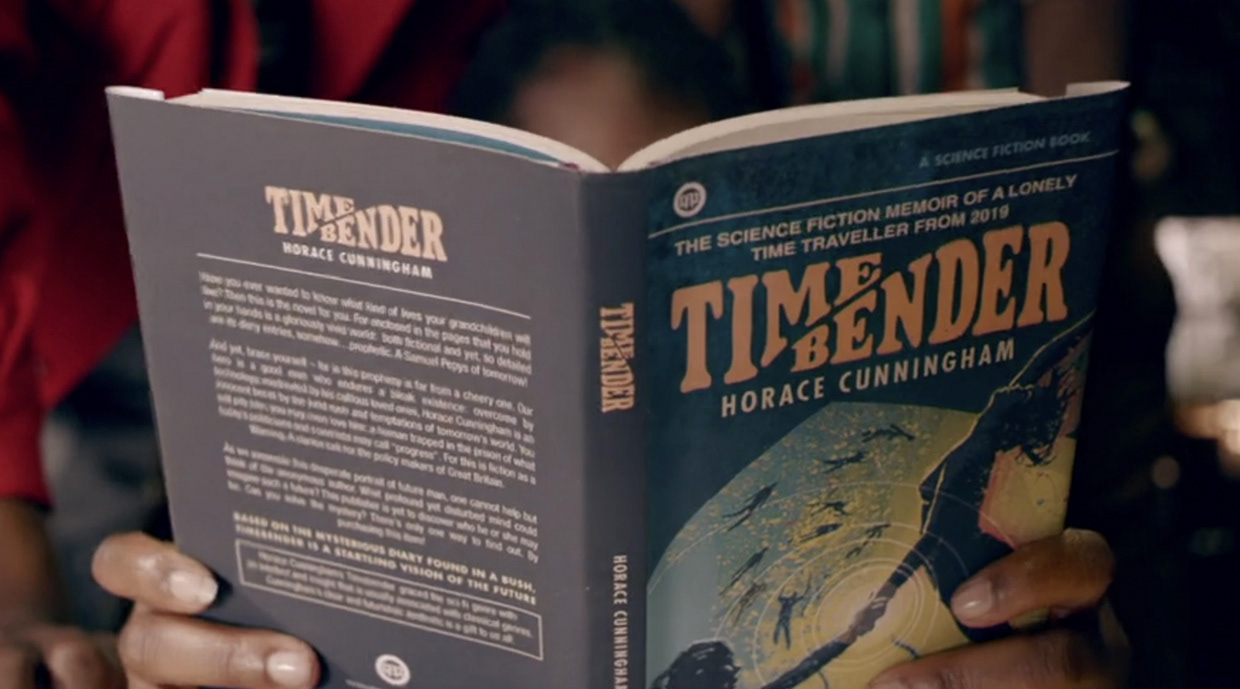 Book cover typography for ITV 'Timewasters'