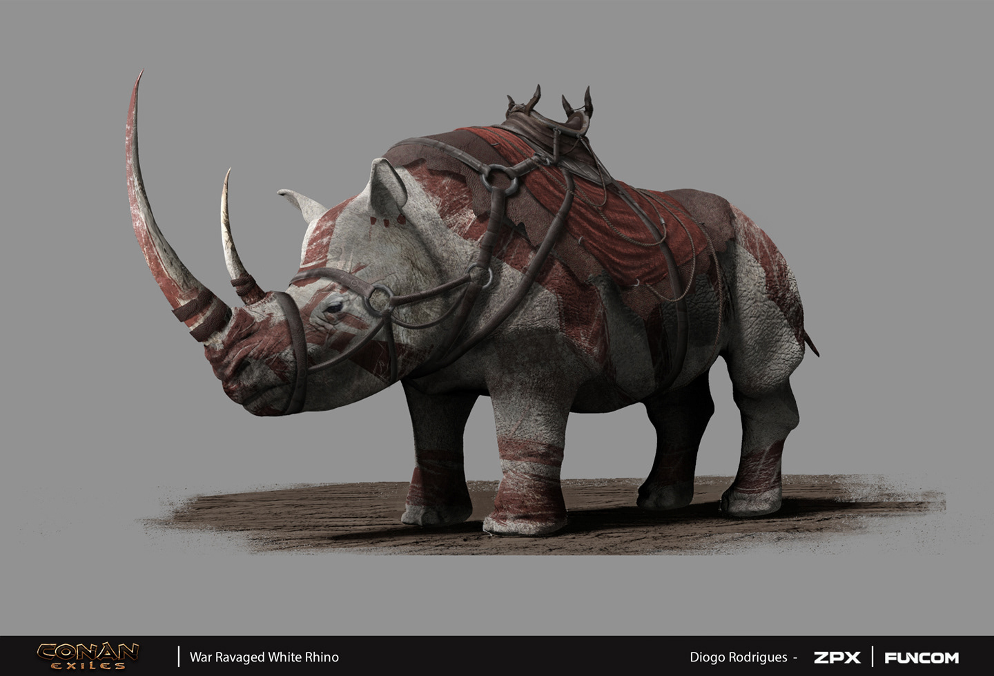 Diogo Rodrigues Design Conan Exiles "Isle of Siptah" Wartorn Rhino