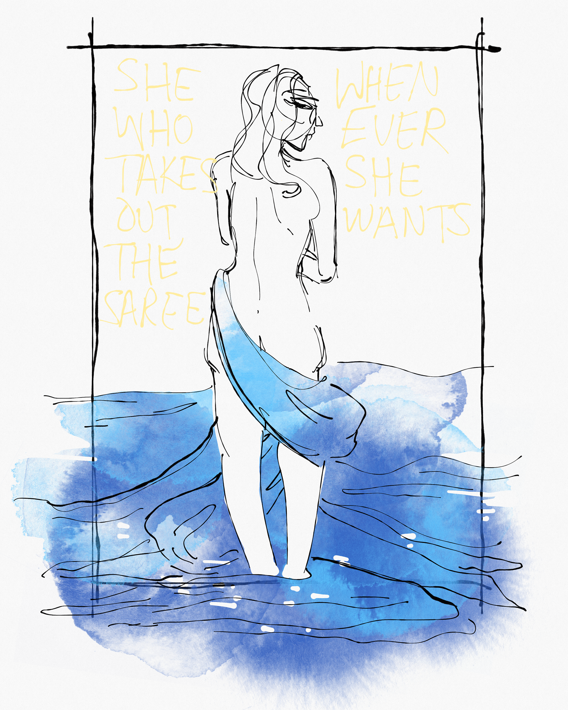 She who takes out the saree whenever she wants