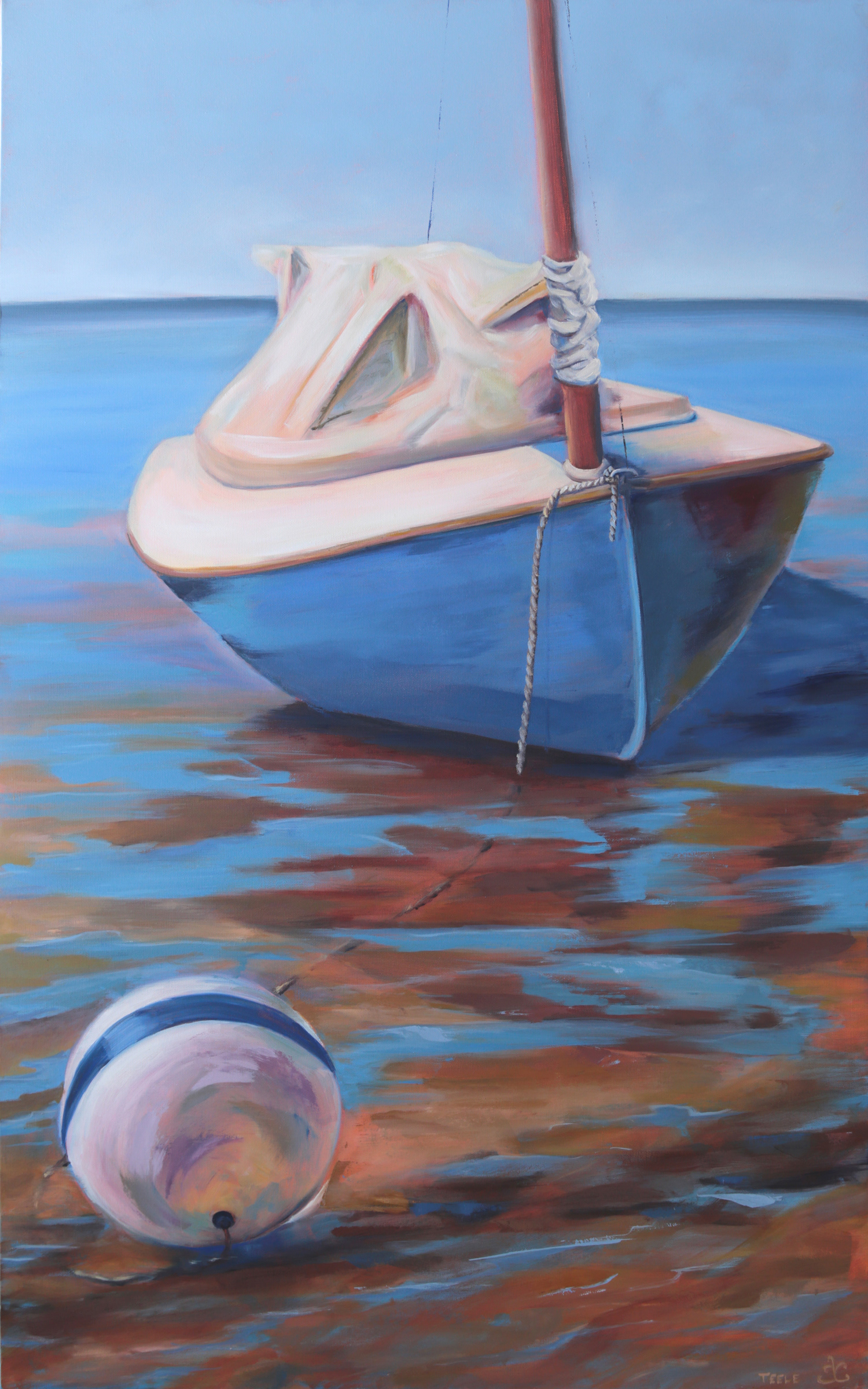 "On the Sandbar" 30x48, oil on deep profile canvas, $2200*