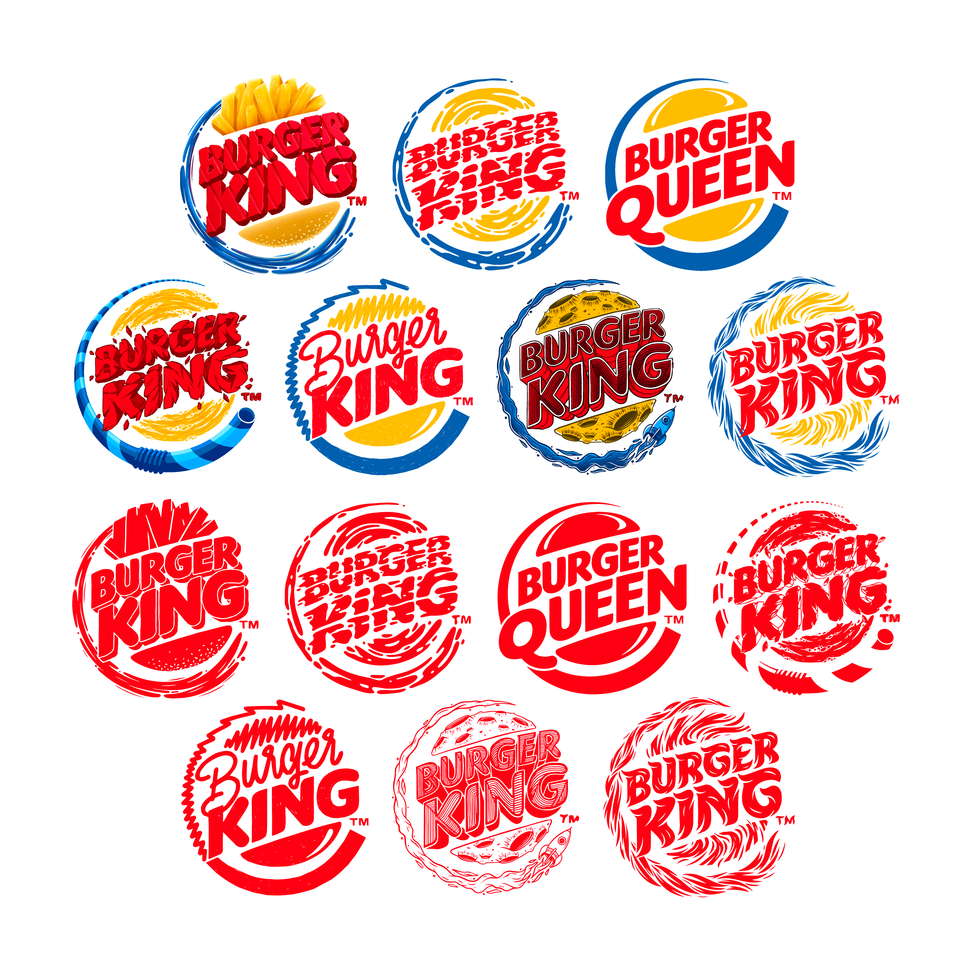 de2s Burger King Rebranding Logotypes Collection