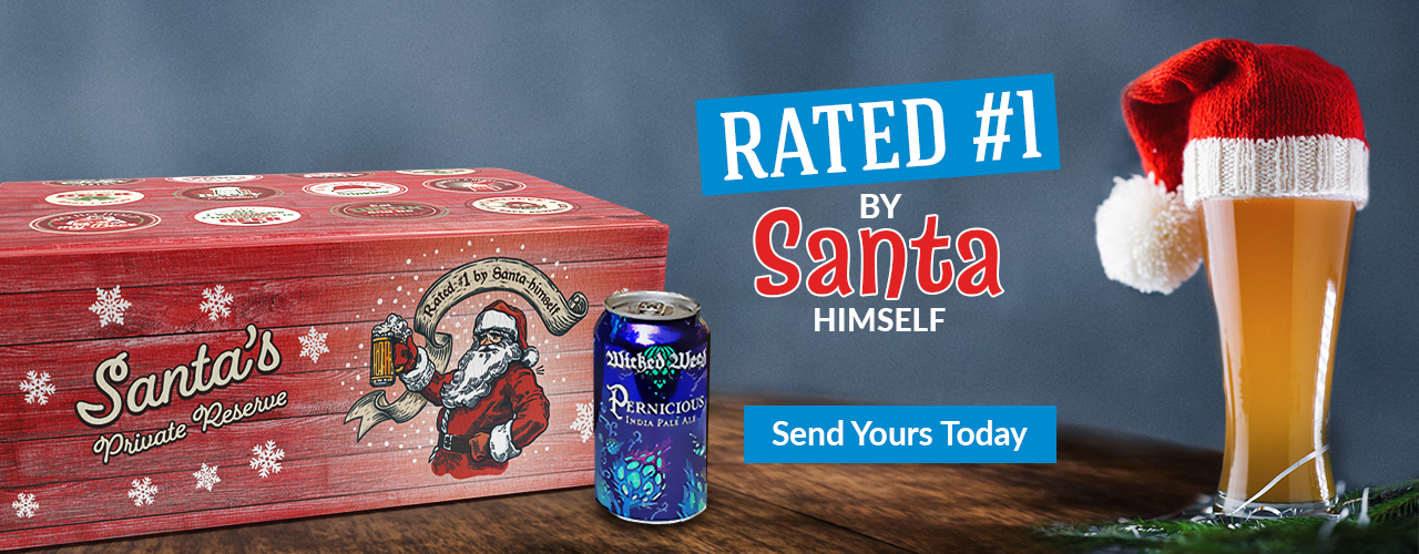 Santa's Private Reserve website header design