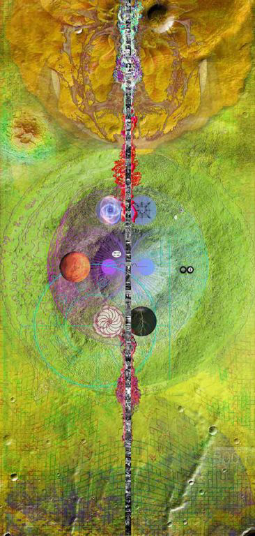 "A Synoetic System #4", archival pigment print on canvas, 44x22 inches, 2014