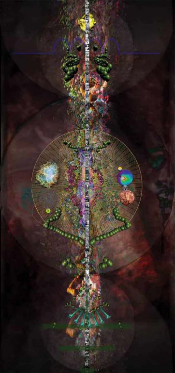"A Synoetic System #1", archival pigment print on canvas, 44x22 inches, 2008