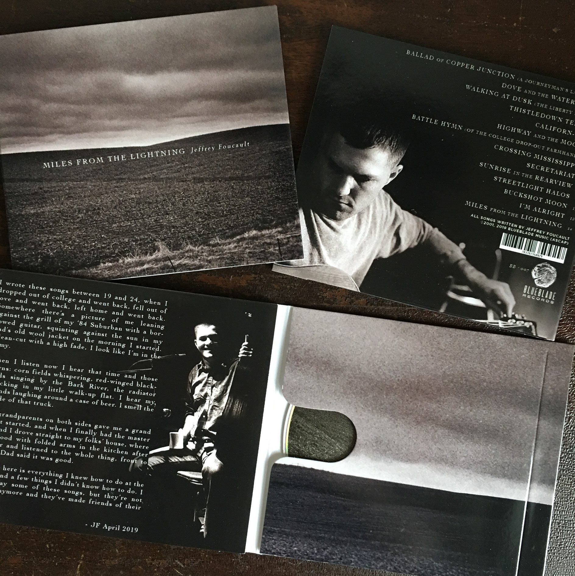 Cover Shot - Foucault's Miles from the Lightning. Cover shot and accompaniment on track 5, Miles from the Lightning
