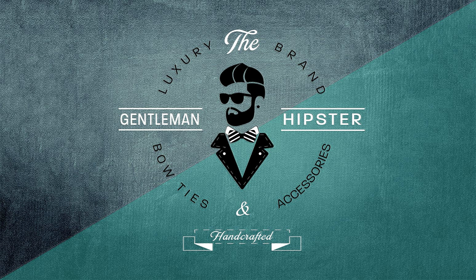 The Gentleman Hipster header branding presentation project