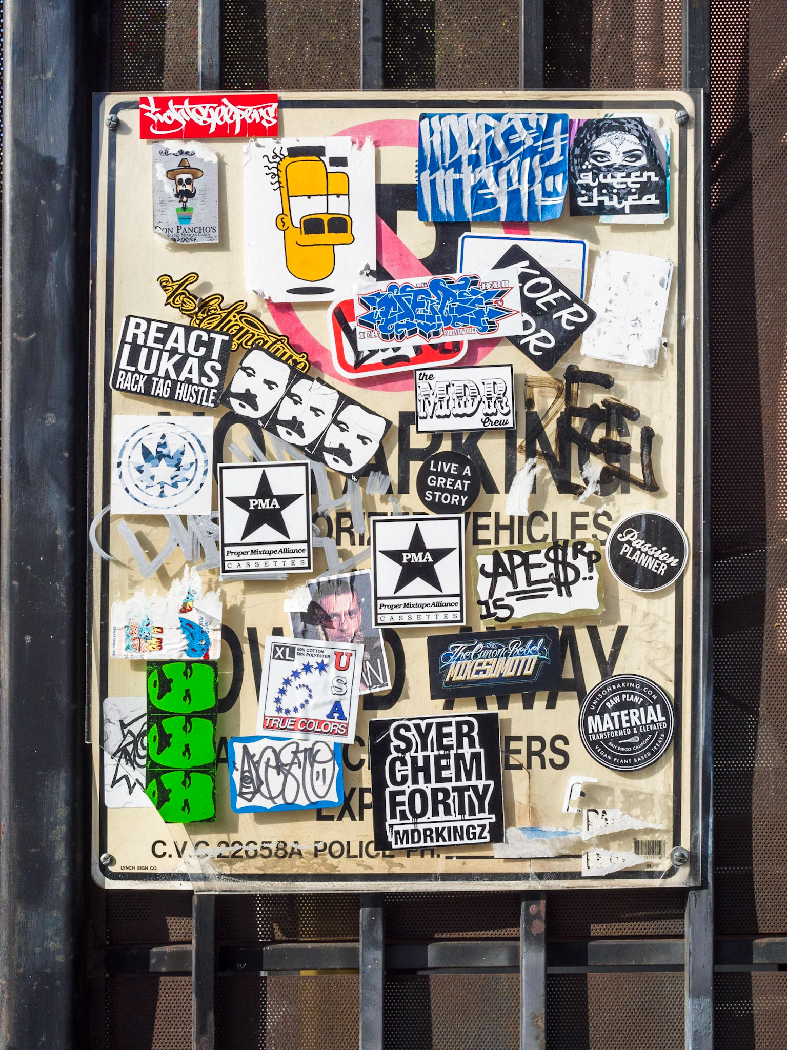 No Parking Sign, Downtown, San Diego, 2015