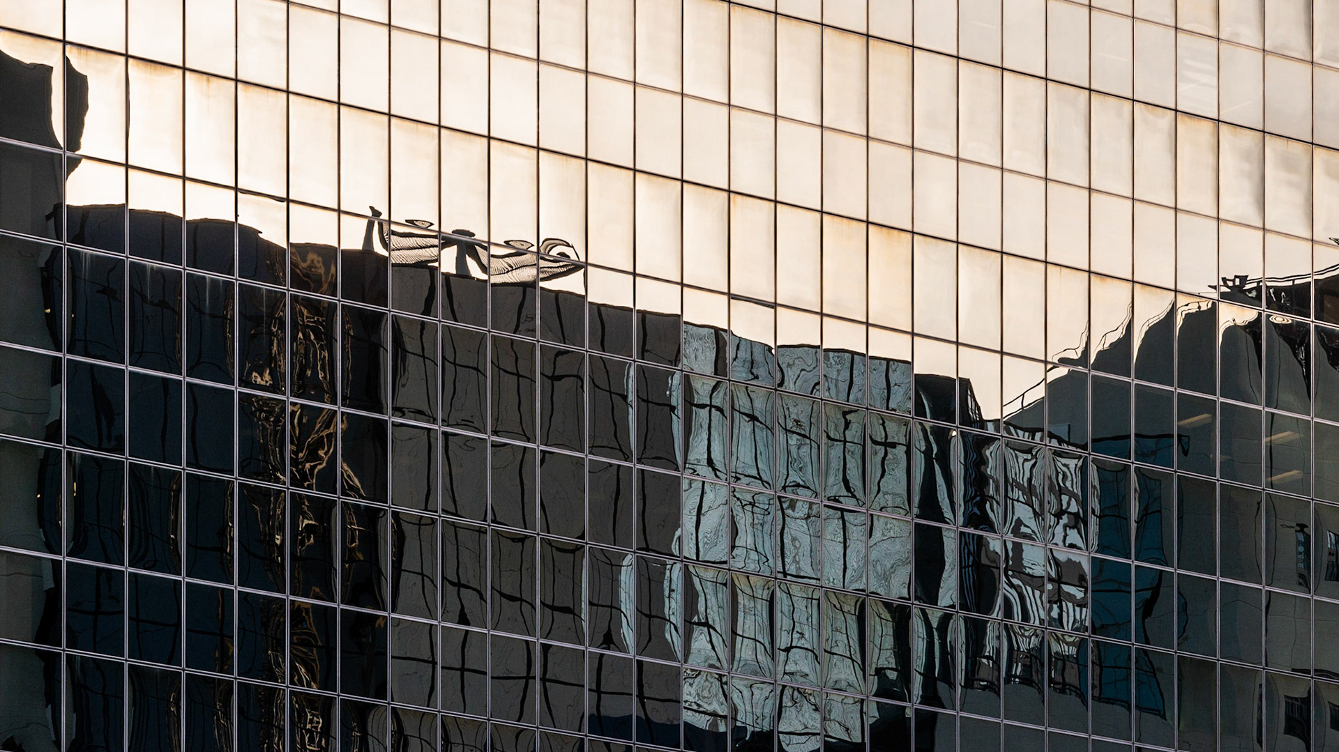 Mirrored Building Reflections, Downtown, San Diego, 2016