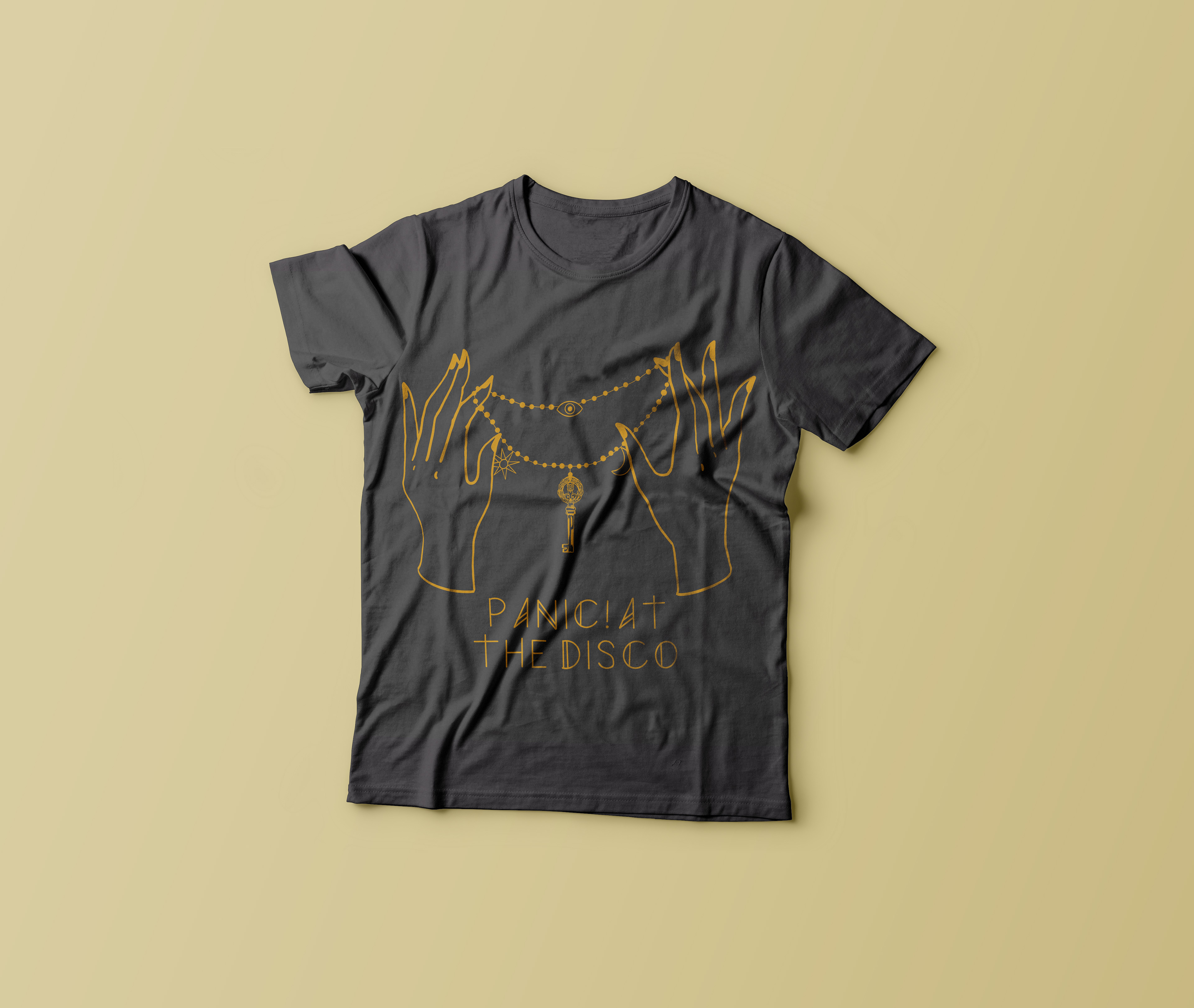 Panic! At the Disco band tee from the album Pray for the Wicked. Illustration done on an iPad Pro in Procreate.