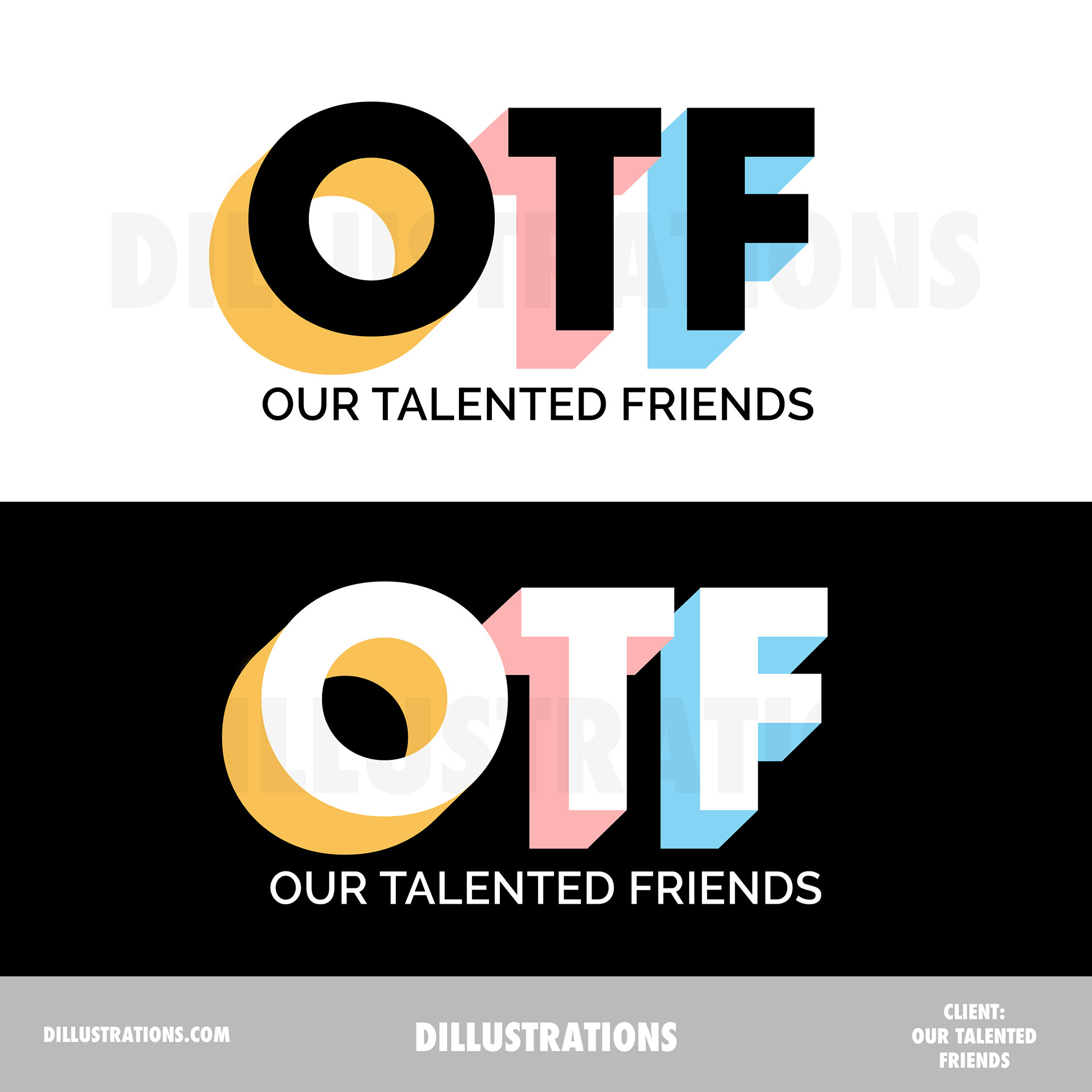 Logo concepts for Our Talented Friends