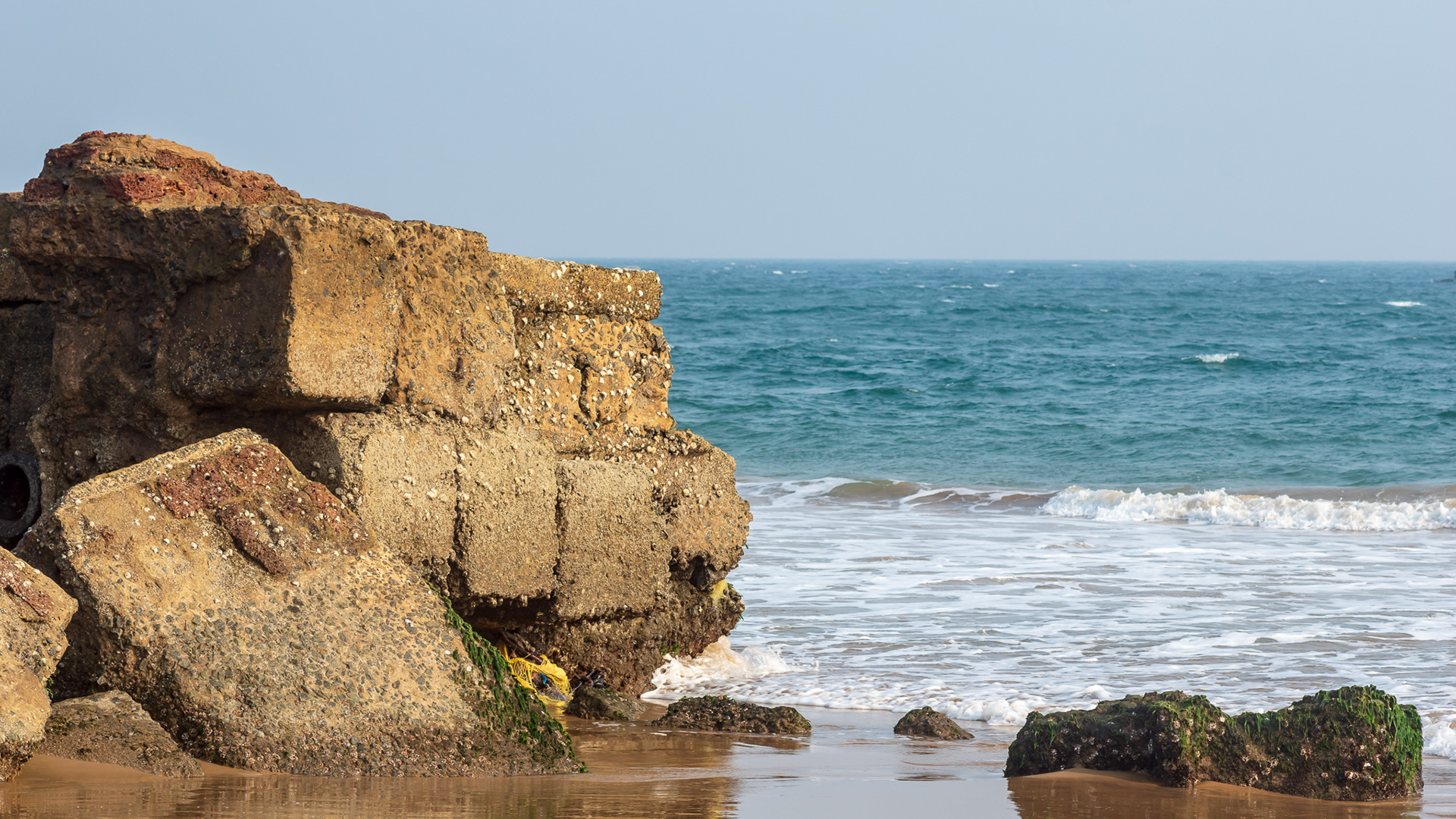 "Water & Rocks" - Chandrabhaga beach, Konark, Odisha, India