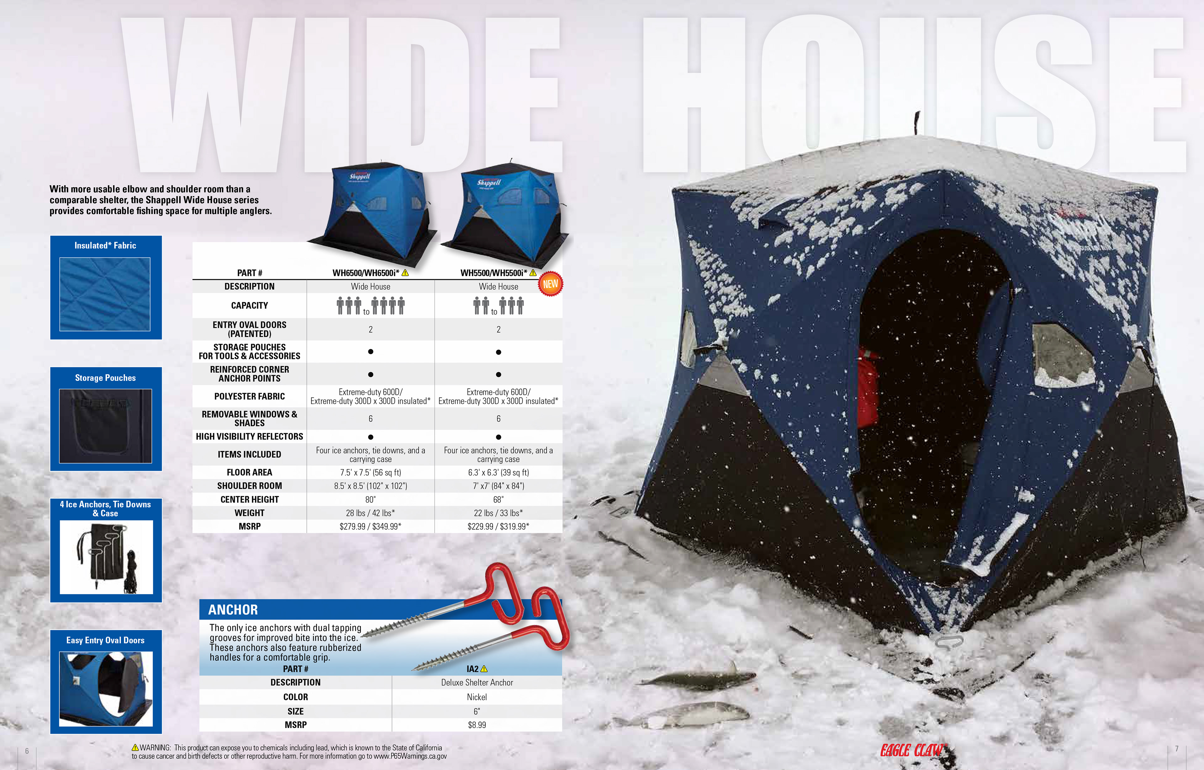 Shappell Wide House 6500 Insulated Ice Fishing Shelter