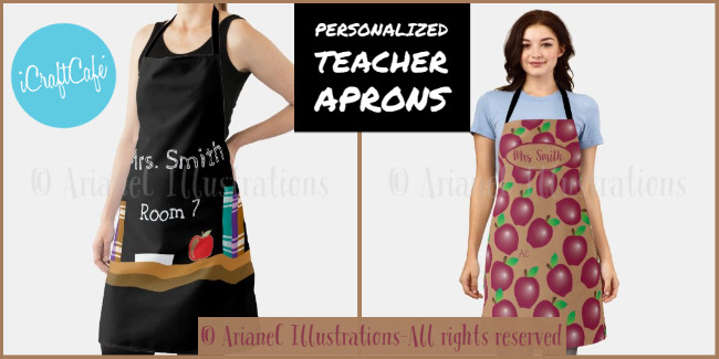 Personalized Teacher Aprons