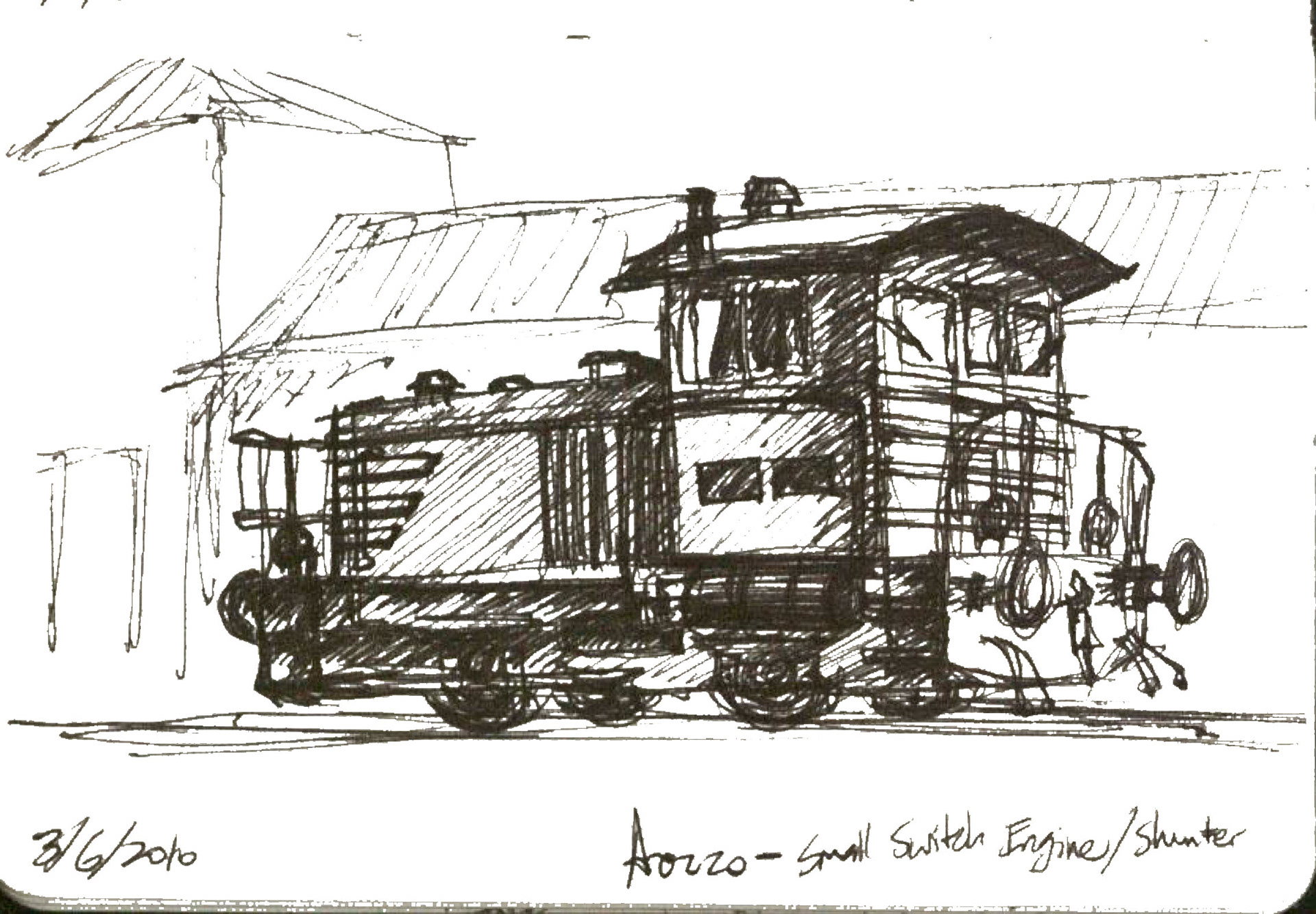 Seen in the Arezzo station yard.
