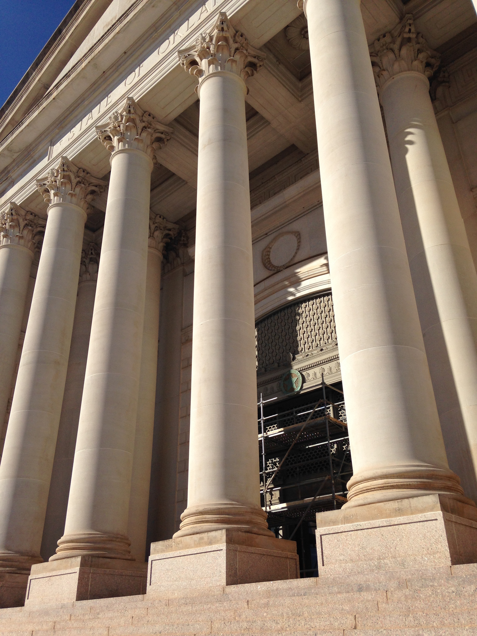 The doors in their context within the south portico.