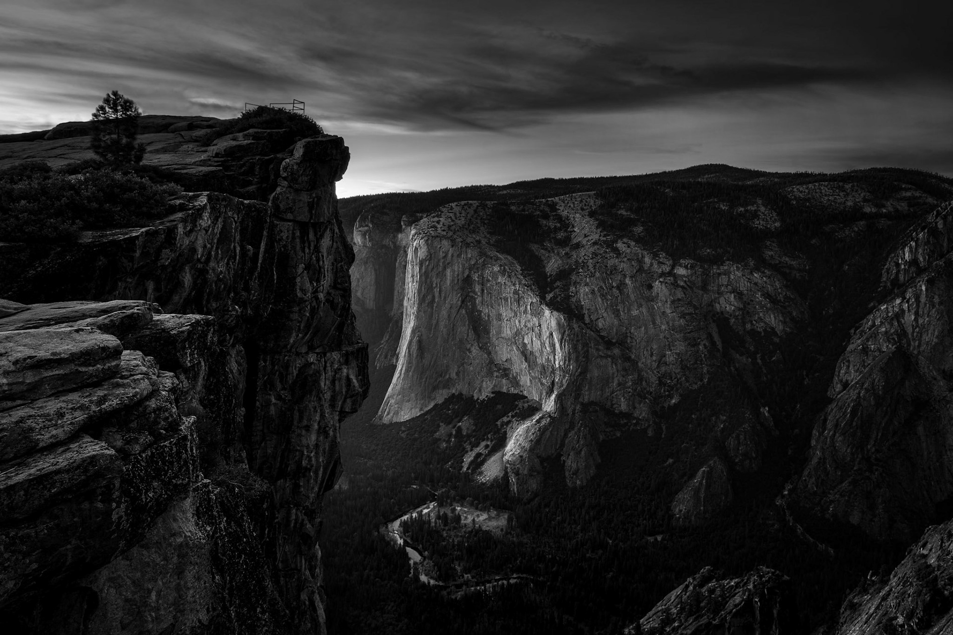 Sunset in Yosemite National Park.