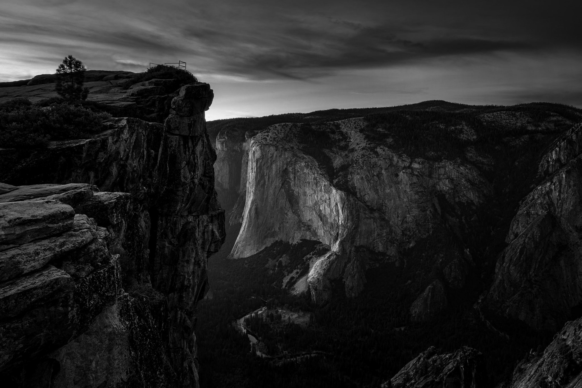 Sunset in Yosemite National Park.