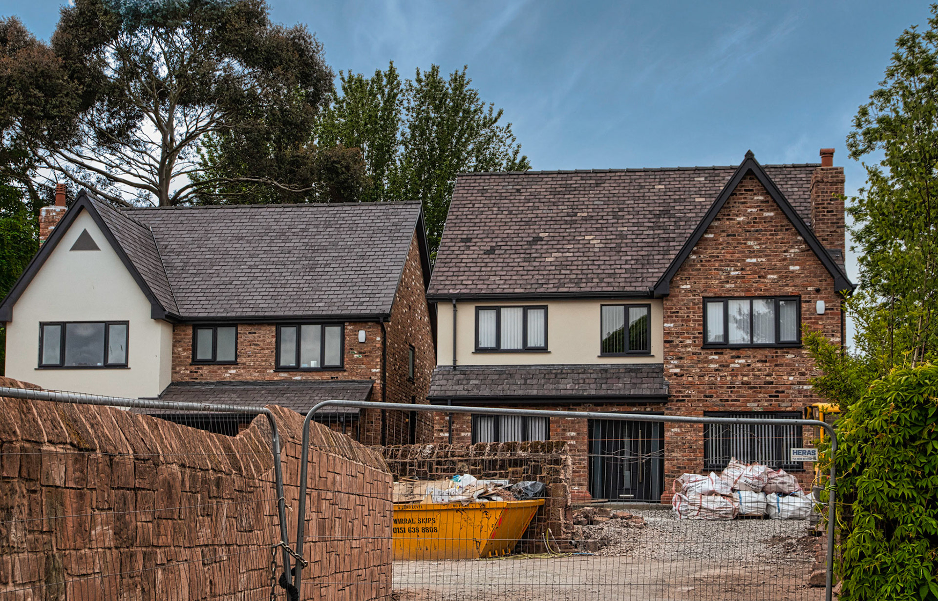 New Houses behind the old schoolhouse, Stanley Lane