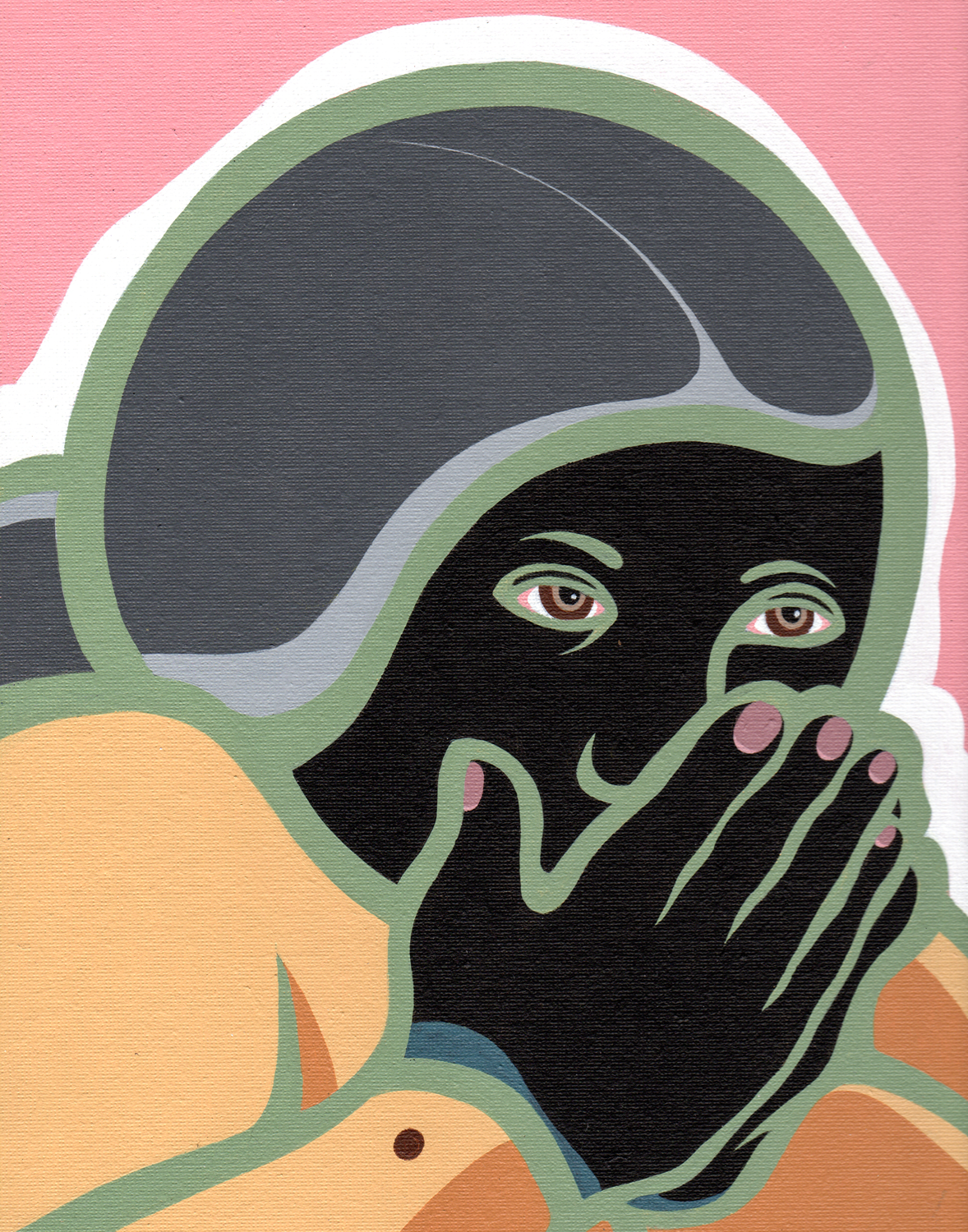 Oh No, 12 x 9 Acrylic on Canvas Panel