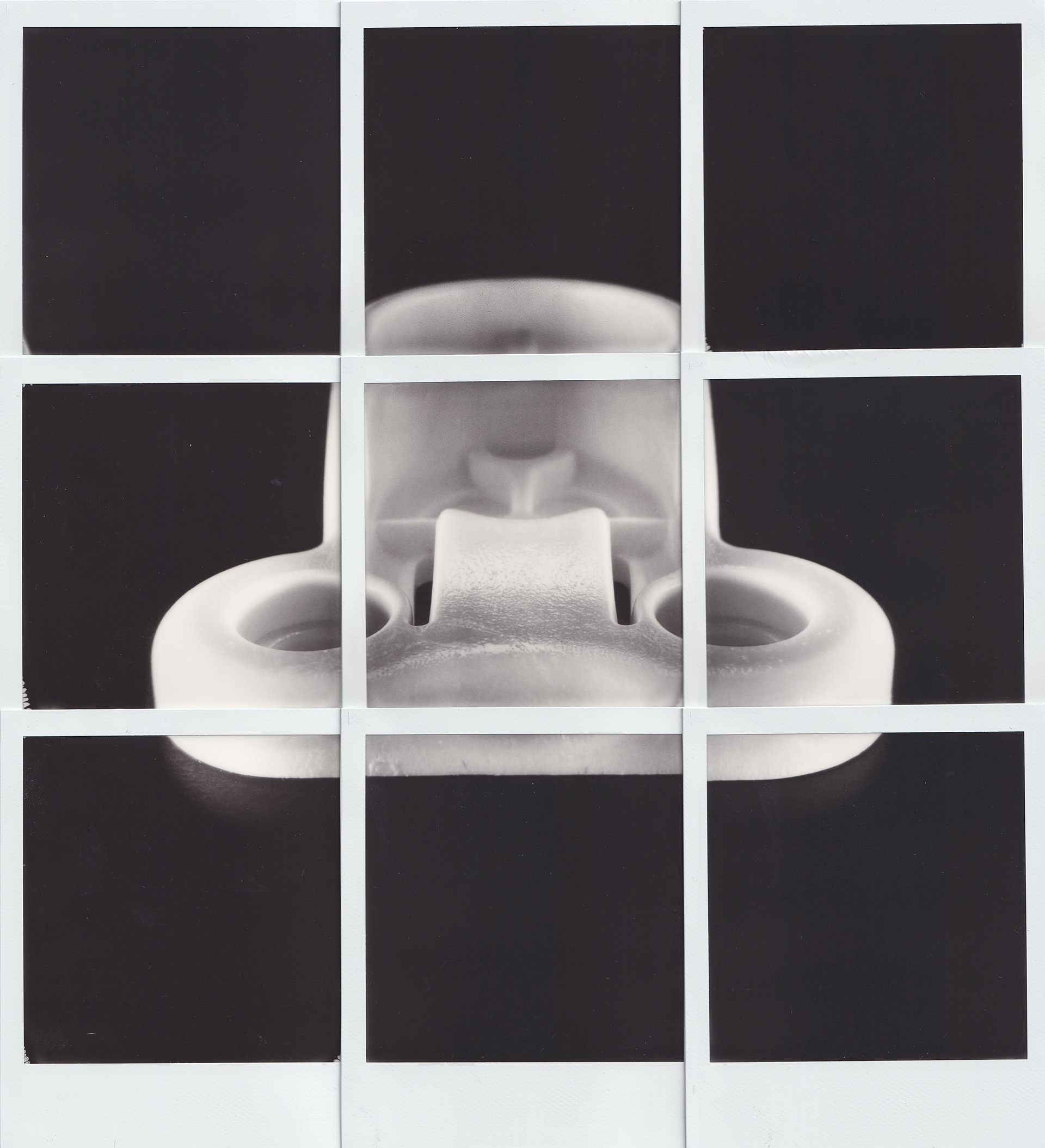 KOMPLEMENT rod bracket 9 photos 3x life size ("Fountain"), 10" x 11"