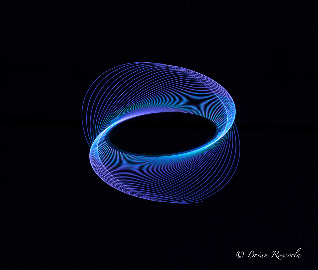 Light Spirograph using a torch with pin hole