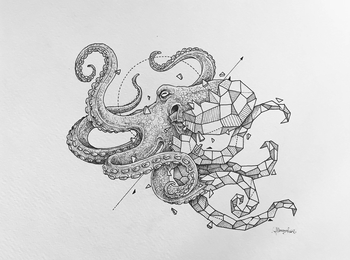 Kerby Rosanes : Illustrator : Portfolio - Geometric Beasts