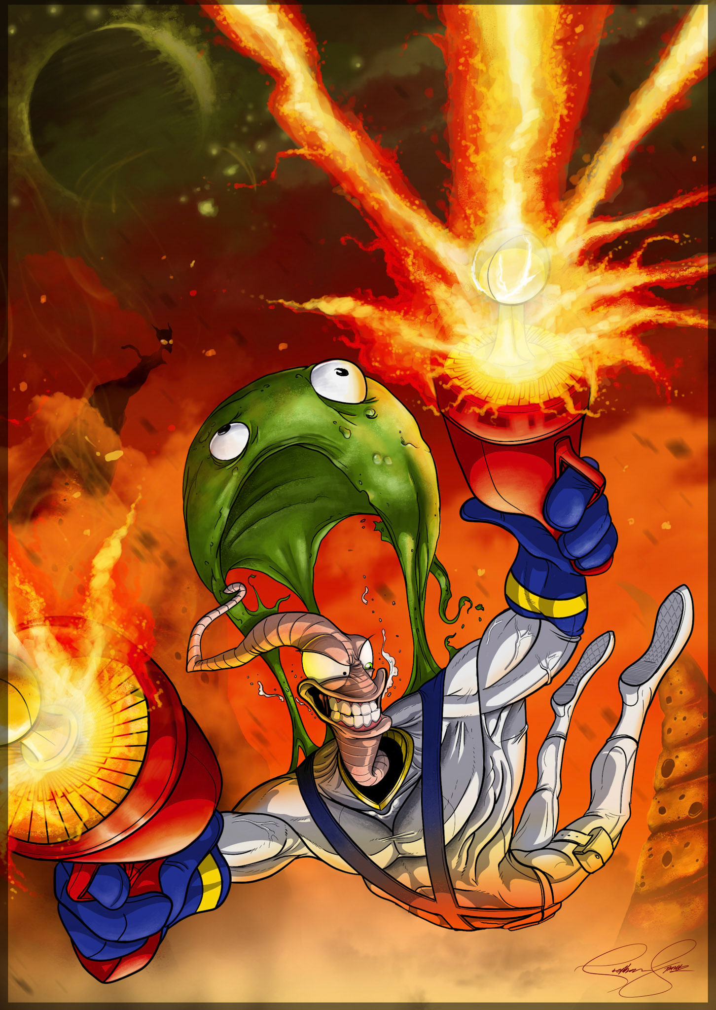 Earthworm Jim Snotchute