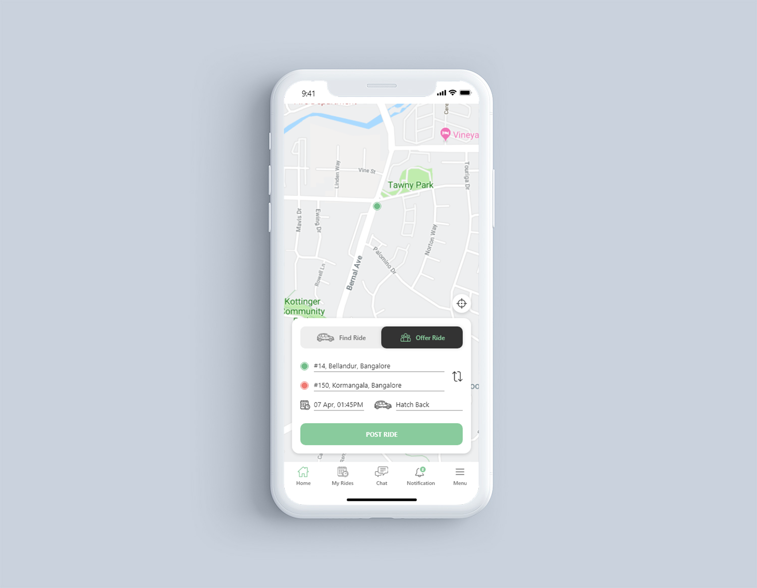 Ride Sharing App