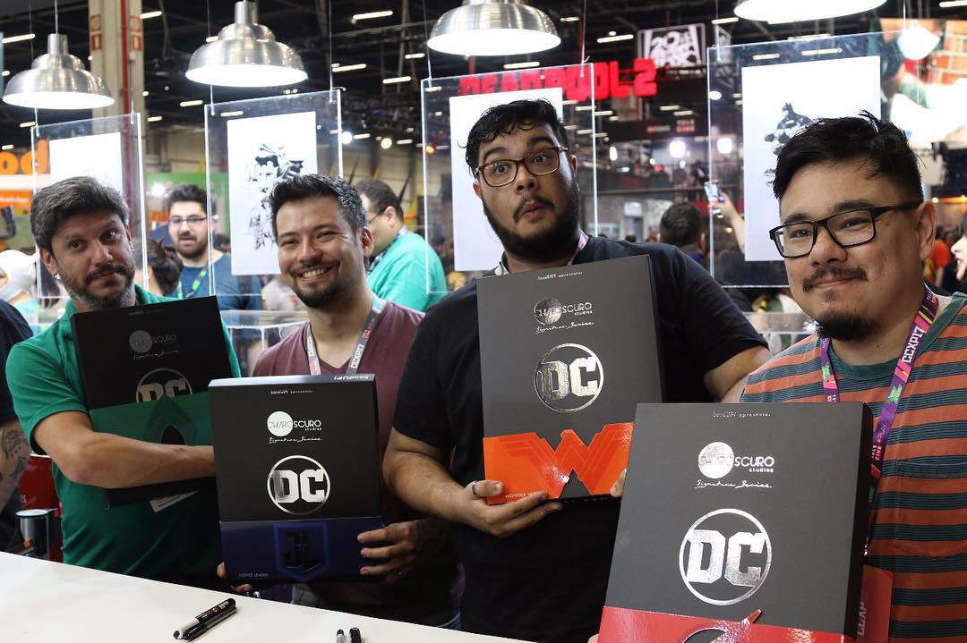 Da esquerda para a direita, Ivan Reis, Felipe Watanabe, Lucas Werneck e Márcio Takara