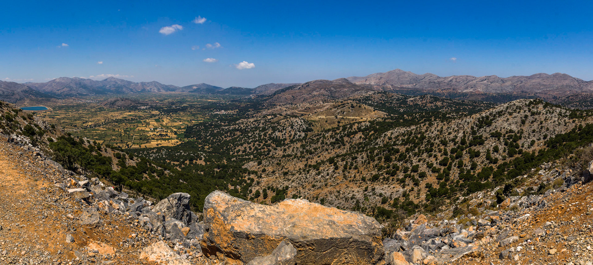 Stunning panoramas from the hills in Crete