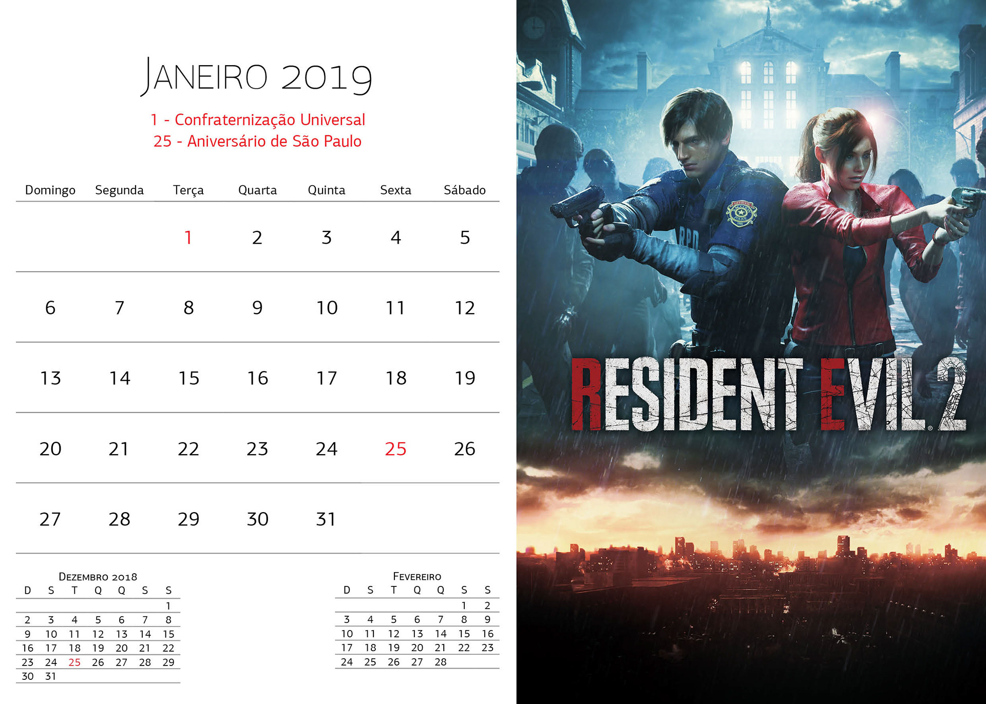 Renato Sievers Calendario 2019 Warner Bros warner bros calendario