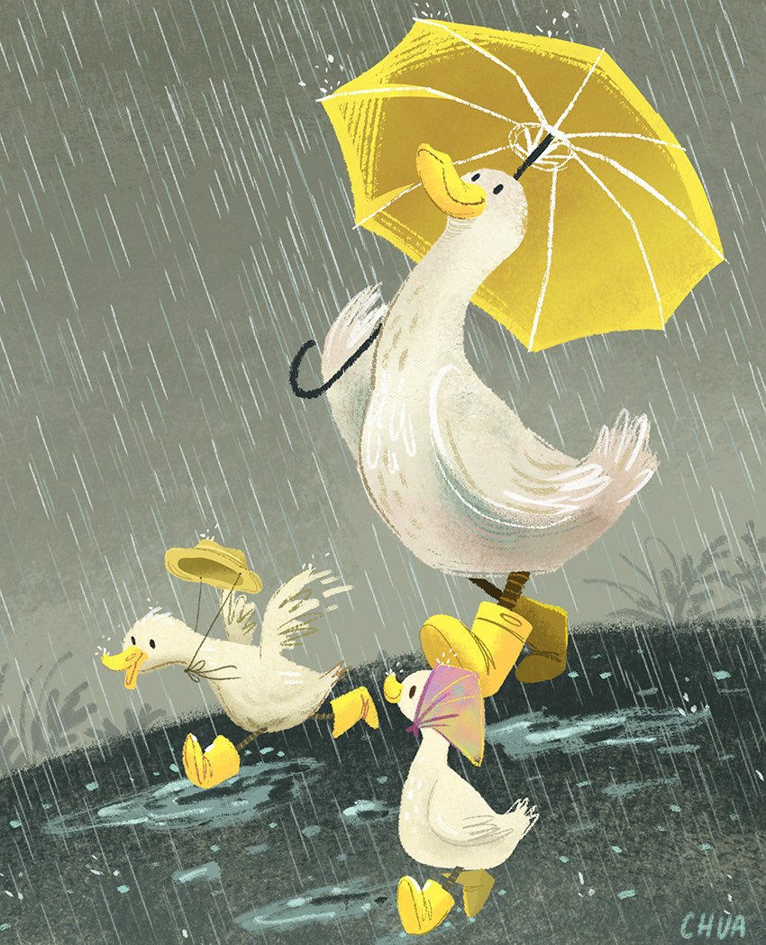 Charlene Chua, illustration Children's illustrator, Canada Rainy