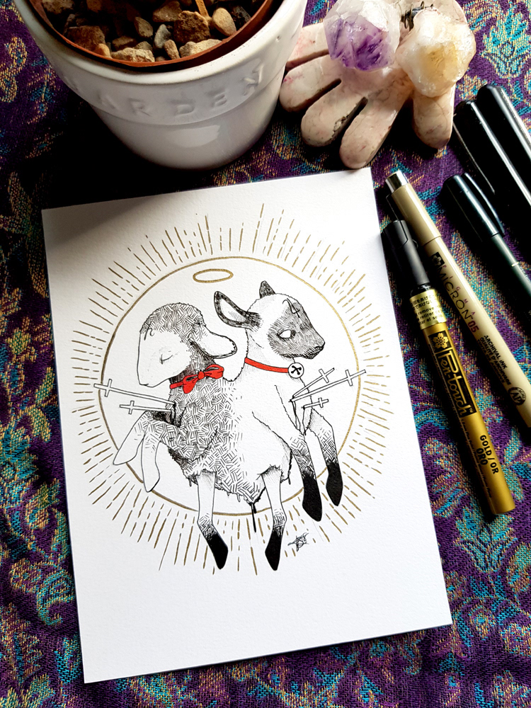 Ink drawing